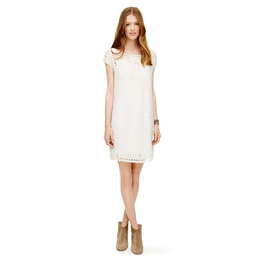 Club Monaco 'Lucie' Silk Eyelet Dress